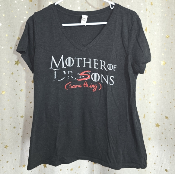 District Tops - District Charcoal "Mother Of SONS" Womens T-Shirt